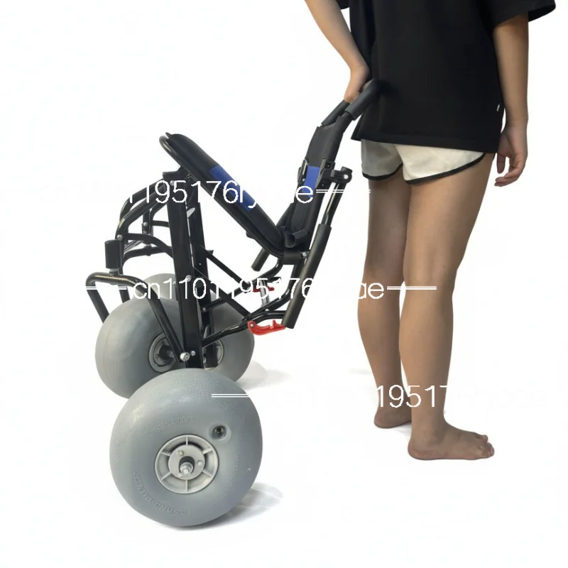 

Beach wheelchair Dasha tire all-terrain breathable seat backrest waterproof safety lightweight recycling foldable mobile