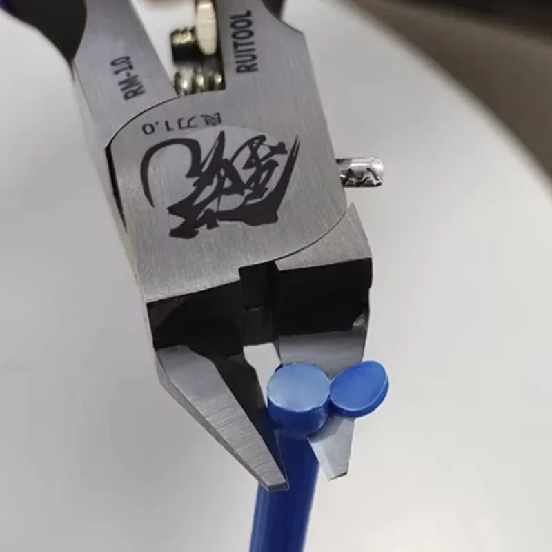 كماشة نموذج 4.7 بوصة أدوات بناء نموذج جاندام رفيعة للغاية ذات حافة واحدة للمبتدئين لإصلاح وإصلاح كماشة النماذج البلاستيكية