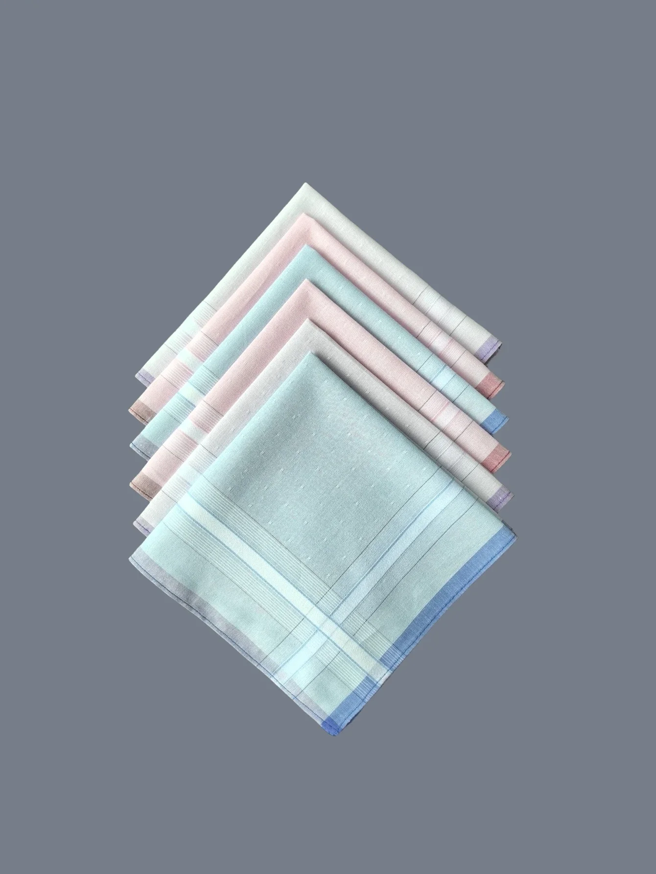 29CM/11.4-inci saputangan mini katun jacquard universal modis dan dekorasi elegan 6PCS, versi tipis