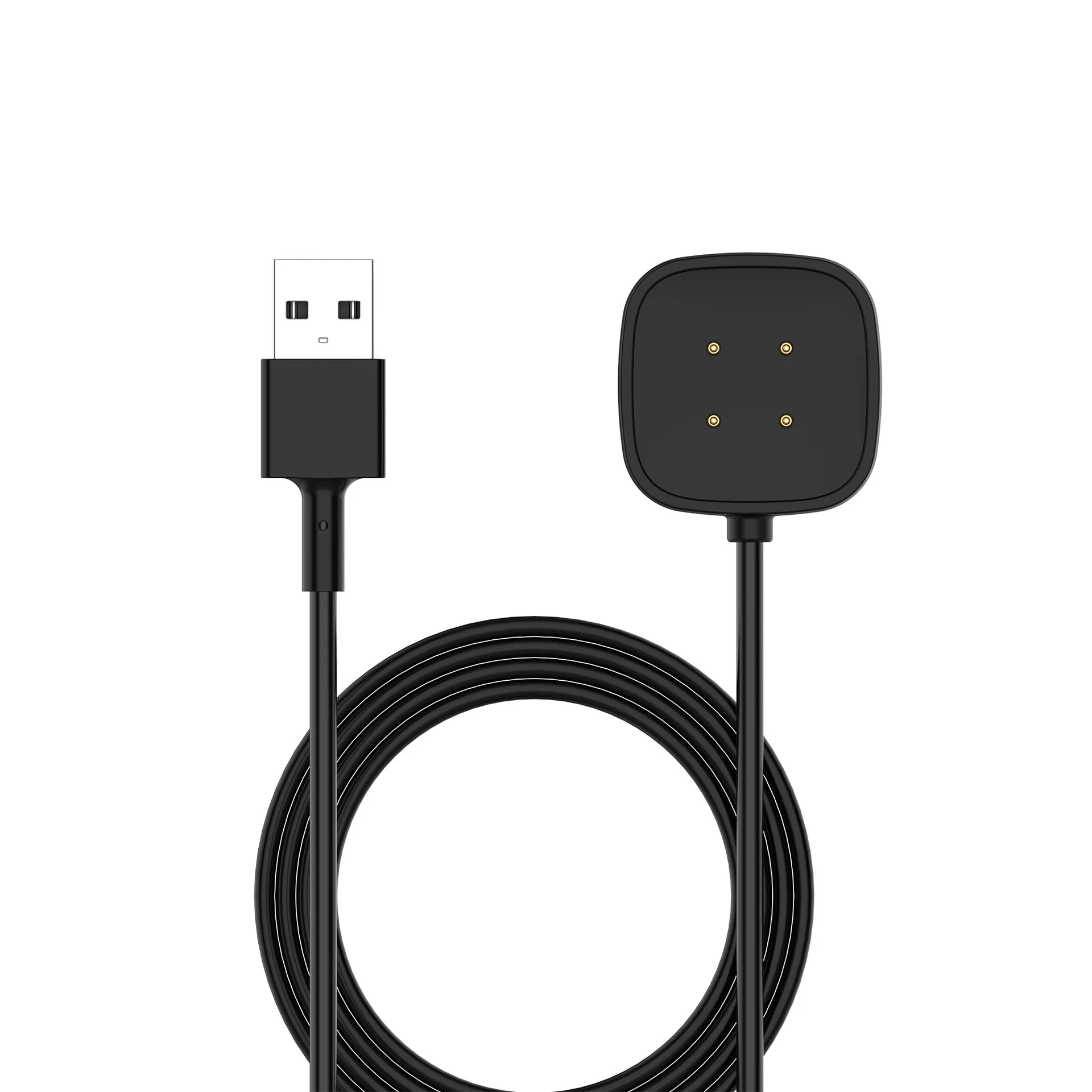 1M Kabel Pengisi Daya untuk Penggantian Fitbit Sense Kabel Pengisi Daya USB Kabel Klip Dock Aksesori untuk Fitbit Versa 3 Smartwatc