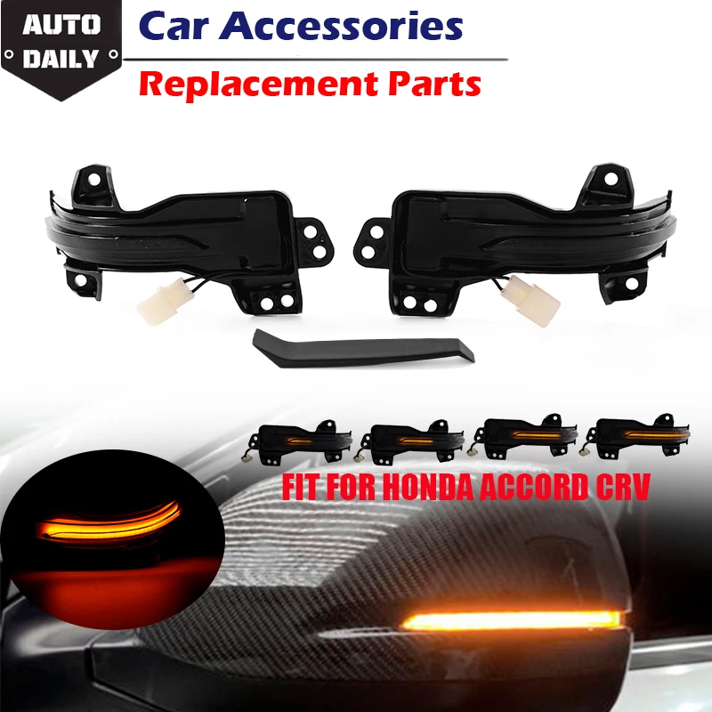 

Bracingo For Honda CRV 2013-2021 Accord GK5 XRV 2PCS Dynamic LED Side Door Wing Turn Signal Light Mirror Indicator Lamp Blinker