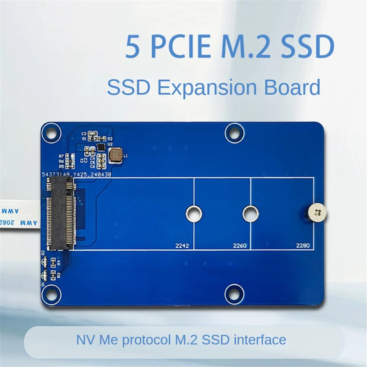 N35R_DU PCIe to M.2 NVMe SSD Adapter Board For Pi5 Raspberry Pi 5