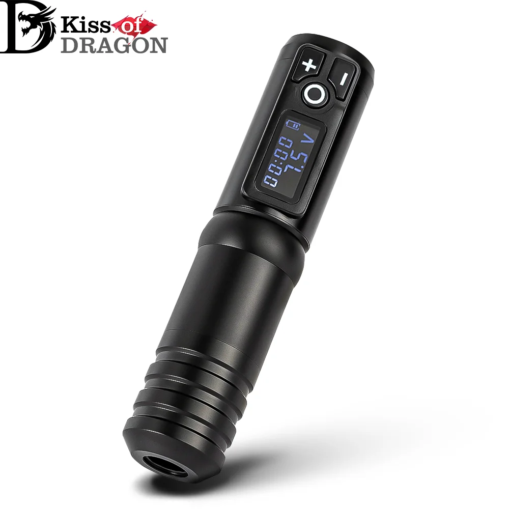 

Kiss of Dragon Wireless Tattoo Machine Rotaty Battery Pen with Portable Power Pack 2400mAh LED Digital Display For Body Artists