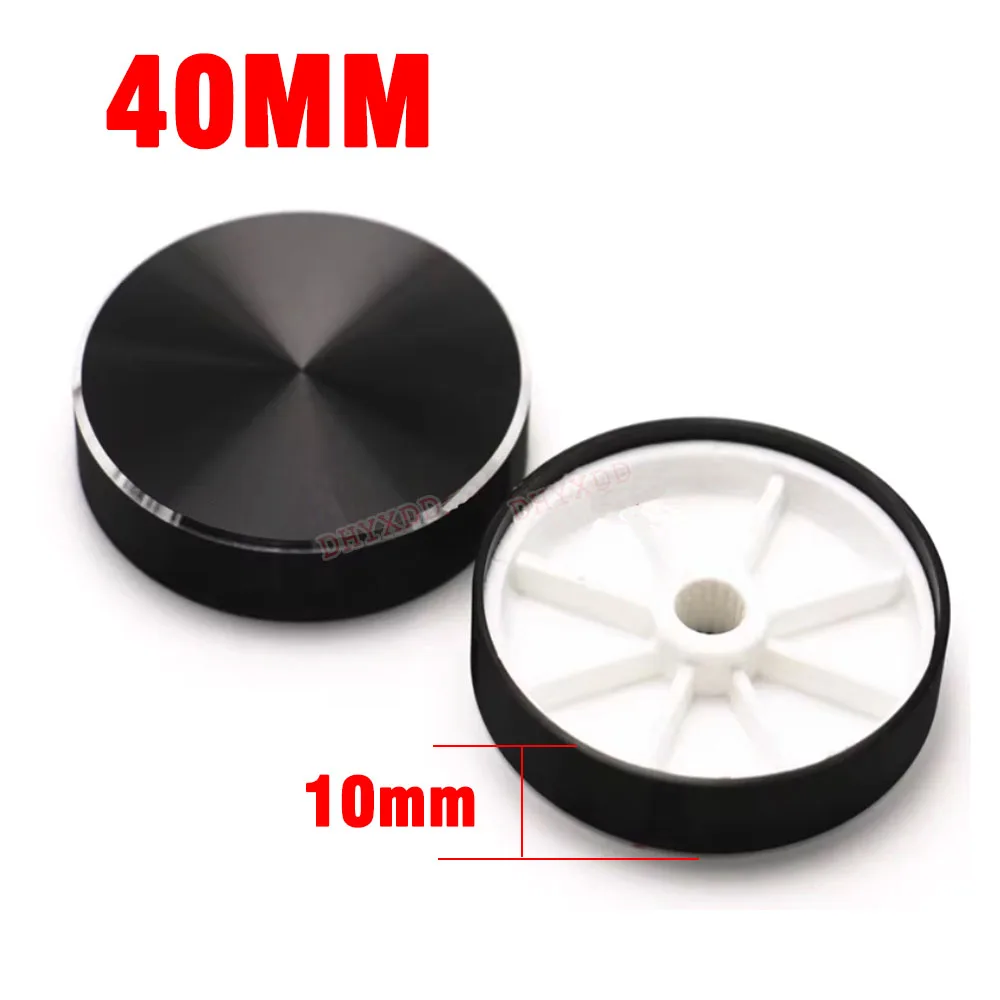 1PCS Aluminum Flower Shaft Knob Diameter 40mm Height 10mm Potentiometer Encoder Knob Gear Shaped Inner Hole 6mm