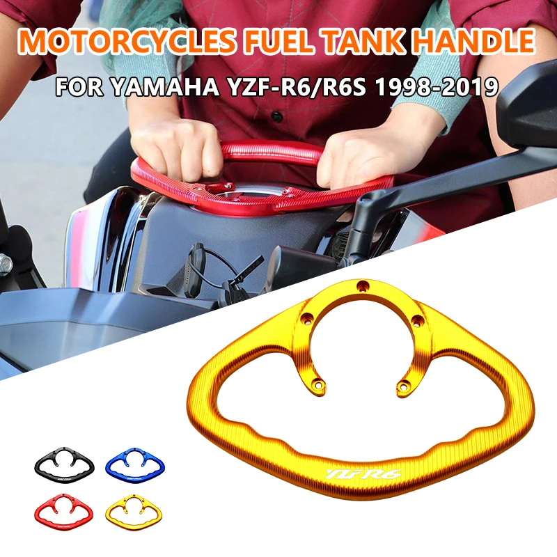 Für YAMAHA YZF600 YZF R6 1998-2019 04 05 06 07 08 2016 CNC Motorrad Beifahrer-Handgriffe Tankgriff Haltegriffe Armlehnen