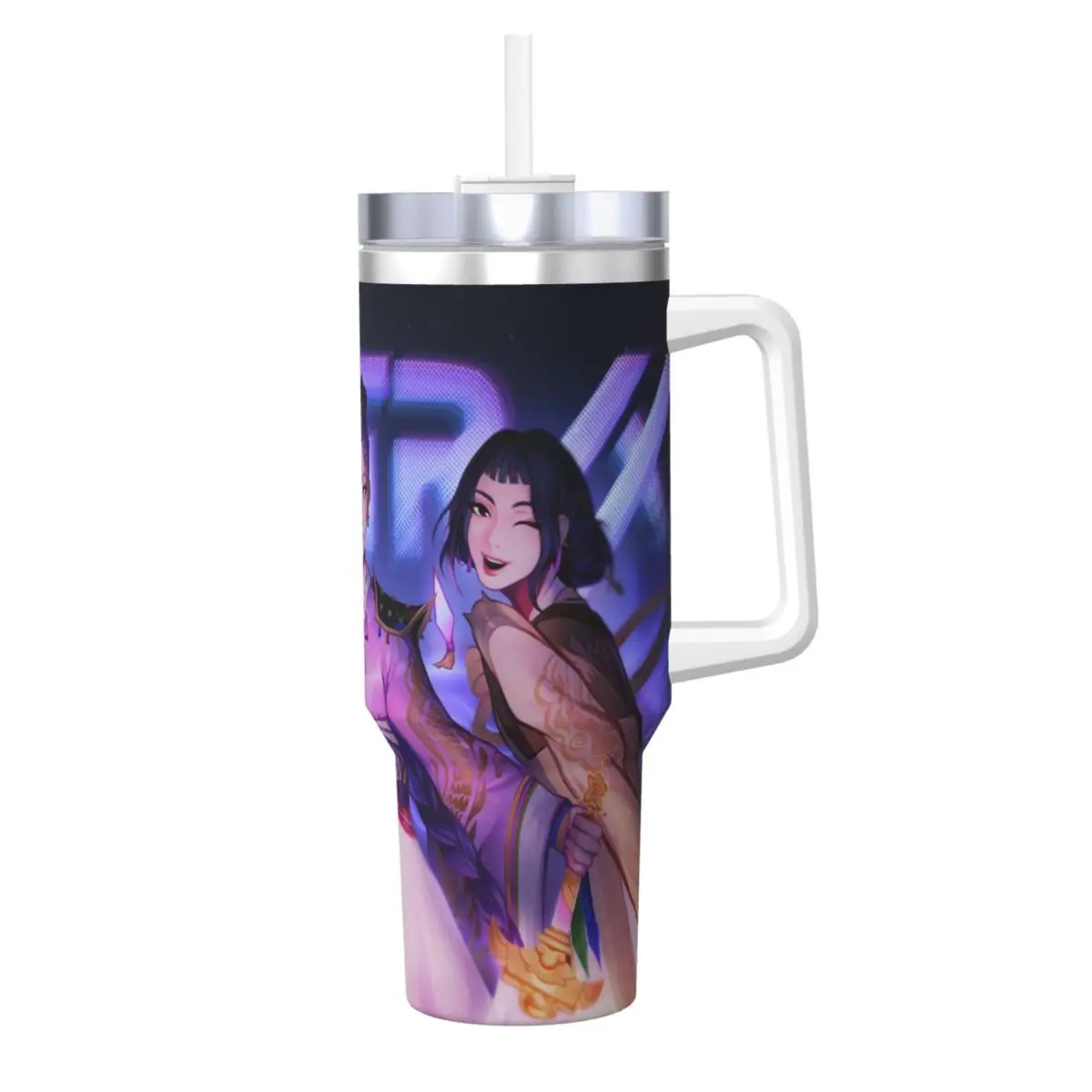 

Kpop Demon Hunters Huntrx Стакан для холодных напитков Бутылка для воды Портативная кофейная кружка из нержавеющей стали на заказ Кемпинговые кружки Чашка