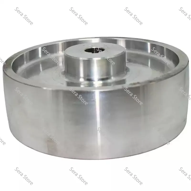 Belt  Motor Wheel, All-aluminum Wheel 180 * 60 * 19 + Keyway, Automatic Polishing Machine Aluminum Core Rubber Aluminum Wheel