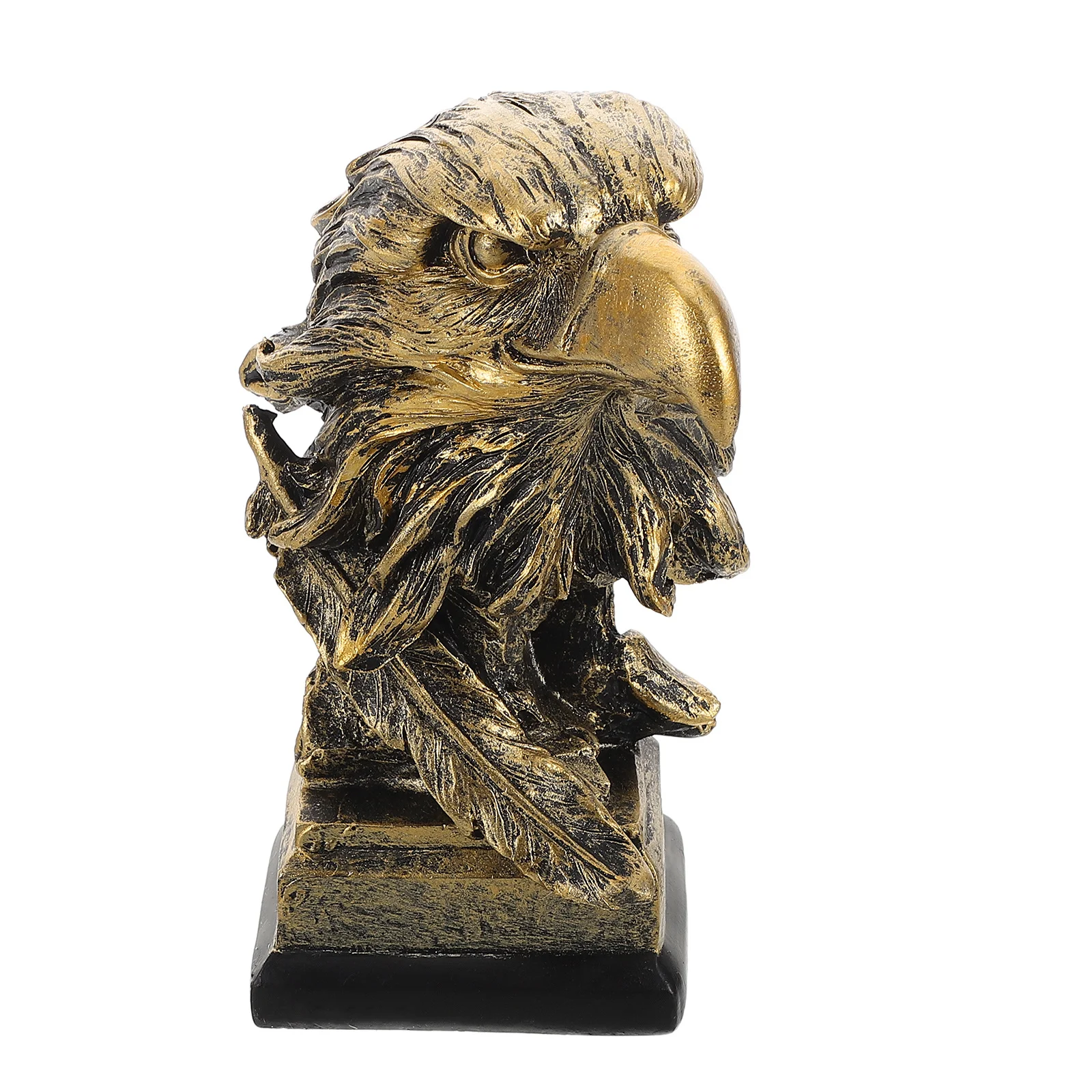 

6.5 Inch Eagle Head Sculpture Resin Nordic Style Animal Art Decor for Living Room Office Desk Mantel Display Home Decoration