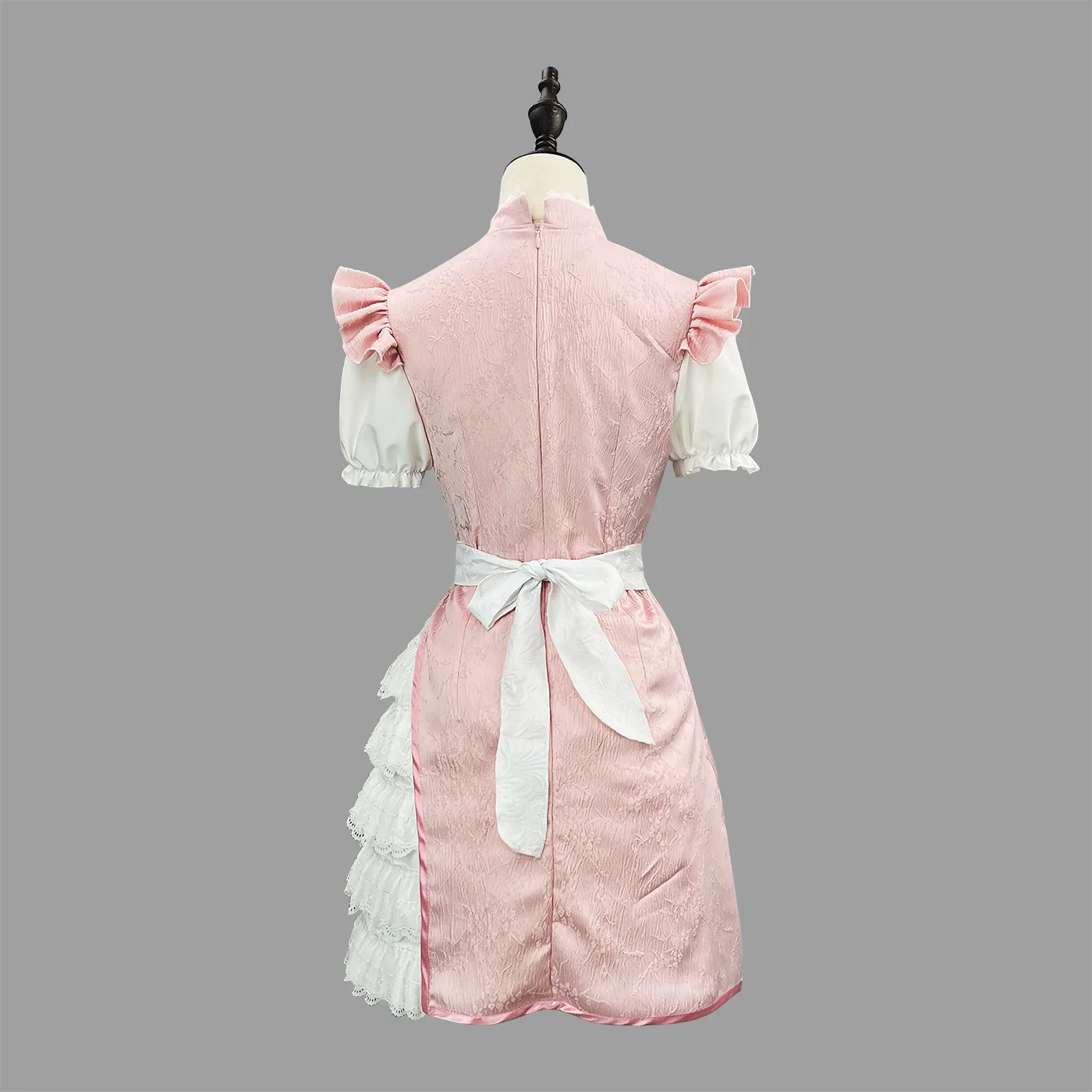 S -5XL Sexy chinesisches Cheongsam Lolita Maid Kleid Cosplay Kostüm Pink Hearted Maid Kleid Trending Mädchen Maid Party Kostüme