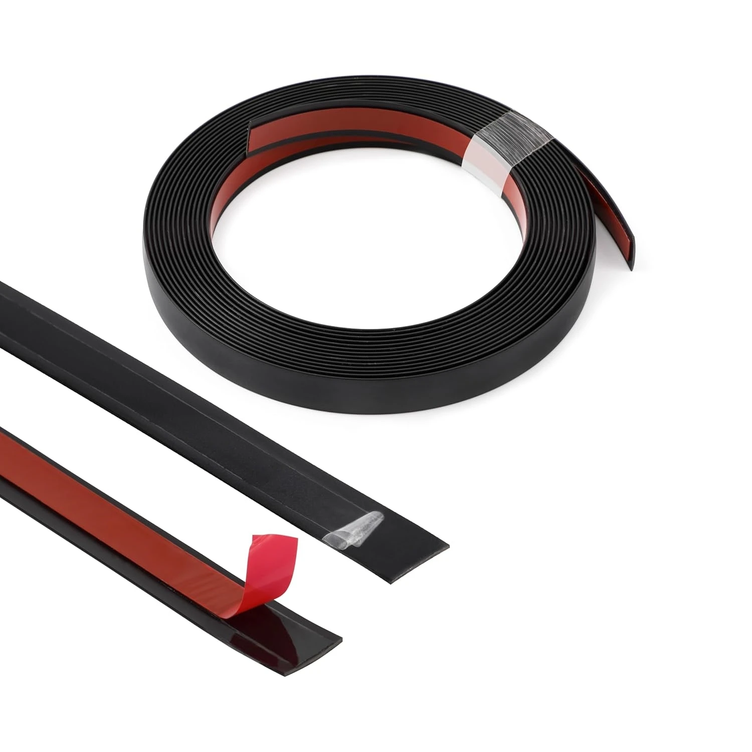 1pc 5mX1.5cm Flexible Self-Adhesive PVC Wall Decorative Molding Strip, Wear Resistant Peel and Stick Border Trim,Home Decoration