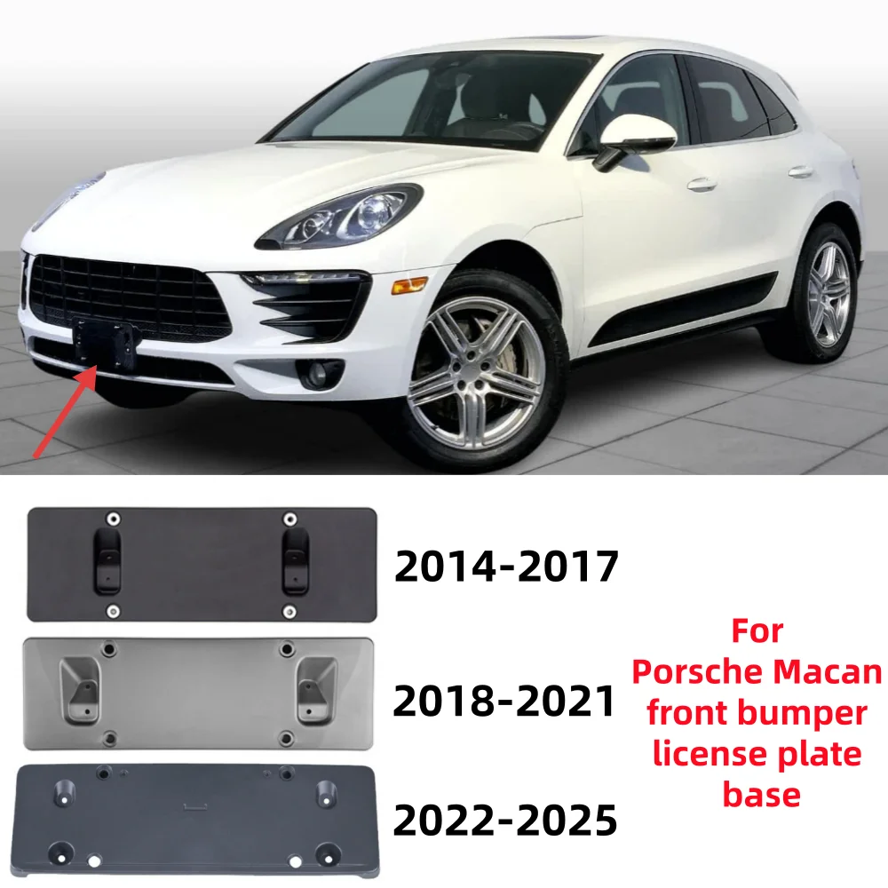 Podstawa tablicy rejestracyjnej przedniego zderzaka do Porsche Macan 2014-2025, numer OE: 95B807287