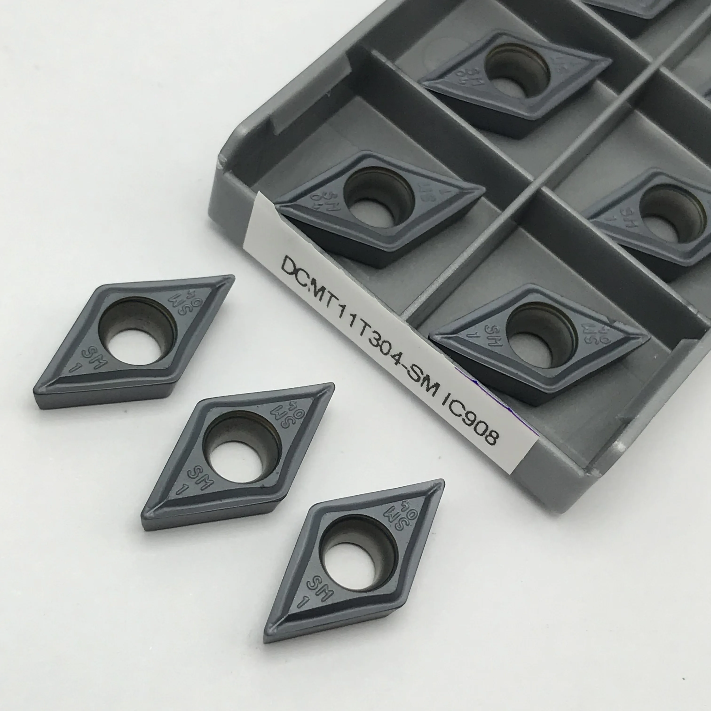 Imagem -04 - Carbide Insert Cutting Tool Ferramenta de Torneamento Interno Torno Cnc Alta Qualidade Dcmt11t304 Dcmt11t308 sm Ic907 Dcmt11t308