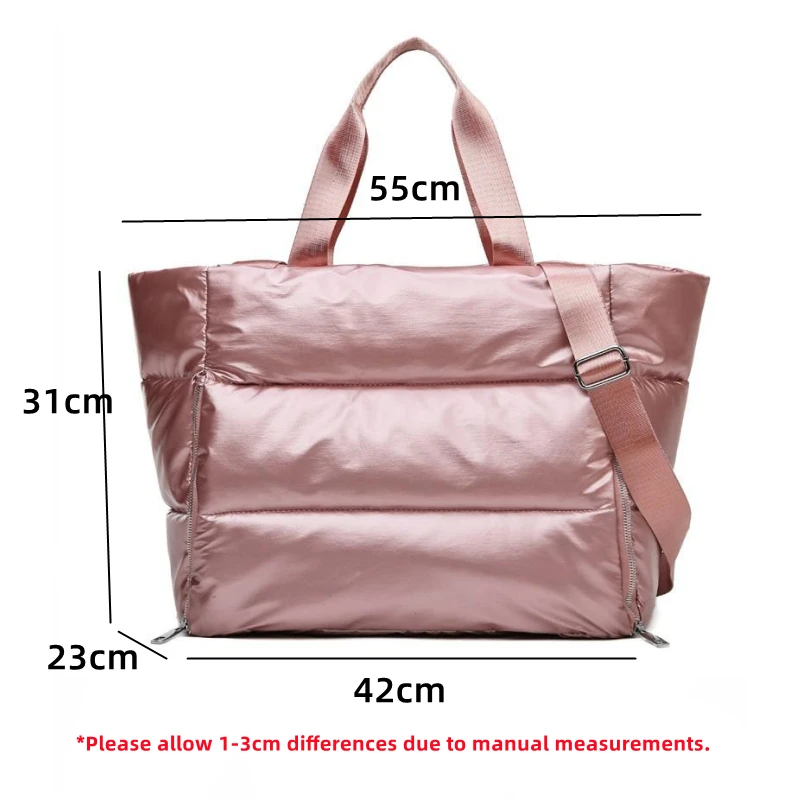 Yoga Mat Bag Women Gym Bag Tote Fitness Sports Large Capacity Travel Shoulder Bag Zipper Storage Bags Winter Ladies Wet Dry Pack