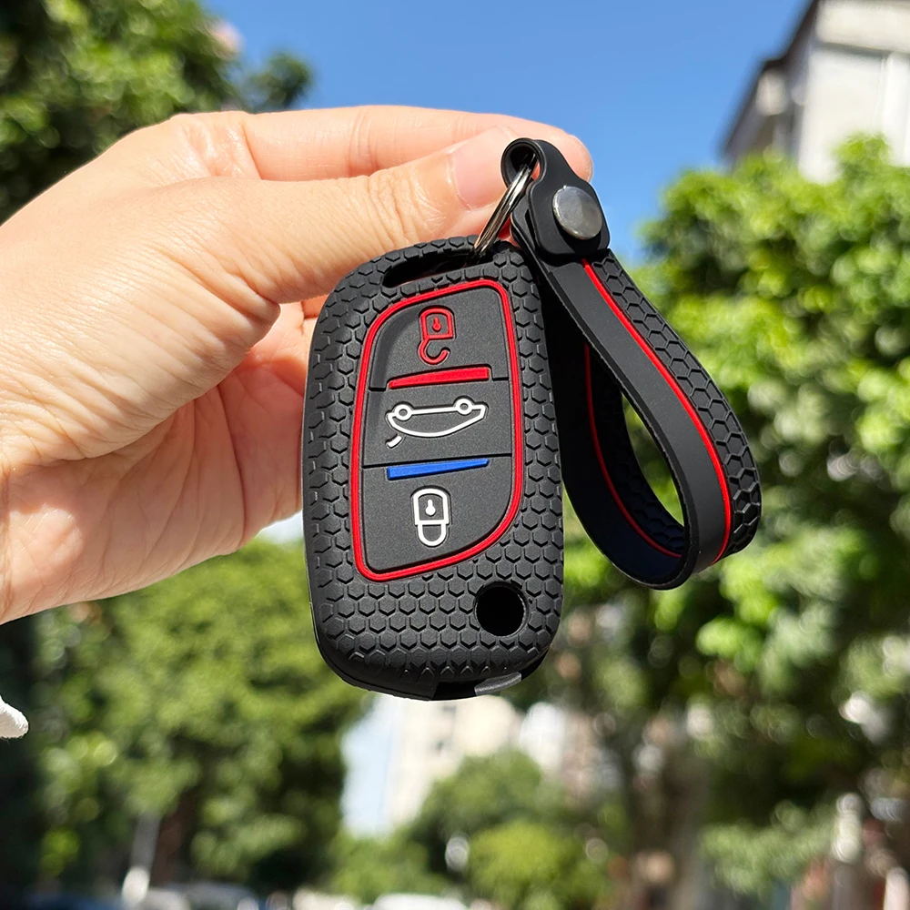 Key Cover For VVDI2 Wire Xhorse MINI XHORSE Programmer Universal For Citroen C4 For Peugeot 207 Flip Key Caps Keychain  Key Case