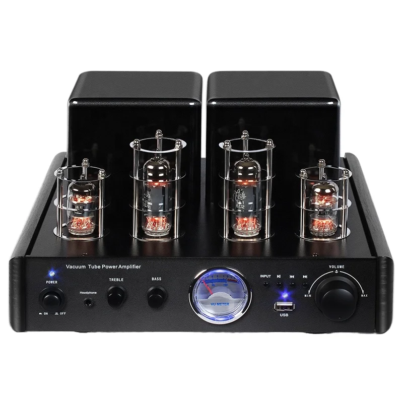 Hi-Fi Stereo Home  o Amplifier with Remote Control & Volume Adjustment Featuring Vacuum Tube Auxiliary Function