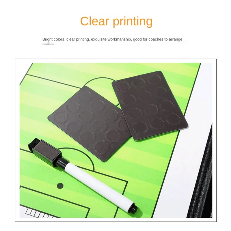 Foldable Magnetic Tactic Board Board Football Game Football Training Tactics Clipboard Soccer Coaching Coach Clipboard