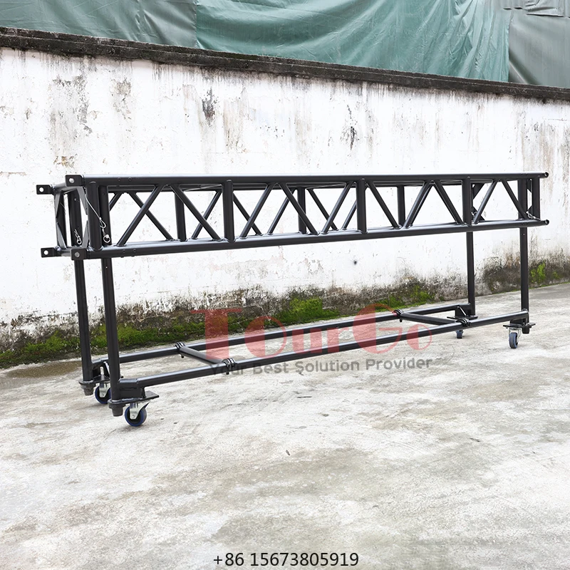 Estructura de aluminio de 10 pies para eventos, fiestas, giras, pre-montada, para iluminación y soporte de equipos.