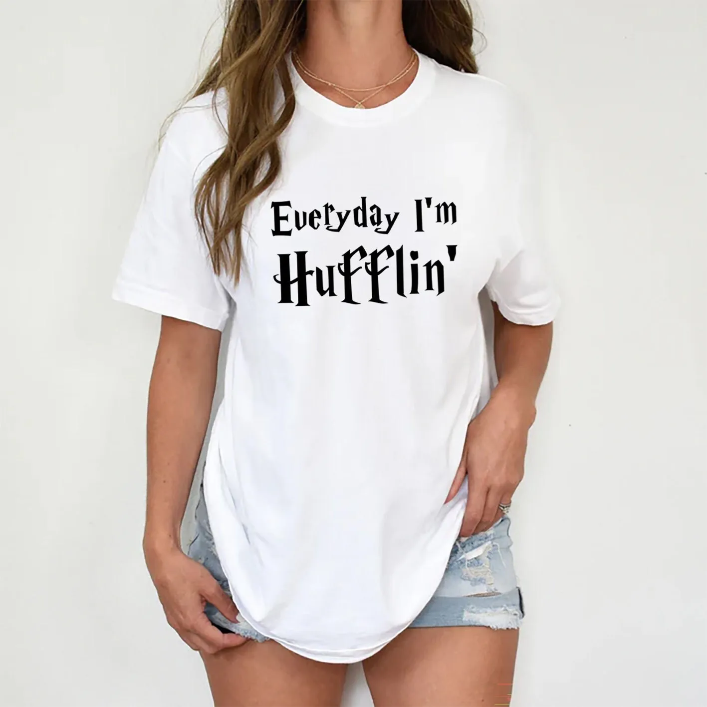 Everyday I'M Hufflin' T Shirt Confort Colors Tees Vacation Herry Lover Pottery S Magic Wizard Universal Quality