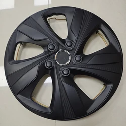 4pcs 14 Inch Matte Black Car Wheel Trim Cover for Most Steel Iron Rims, 14