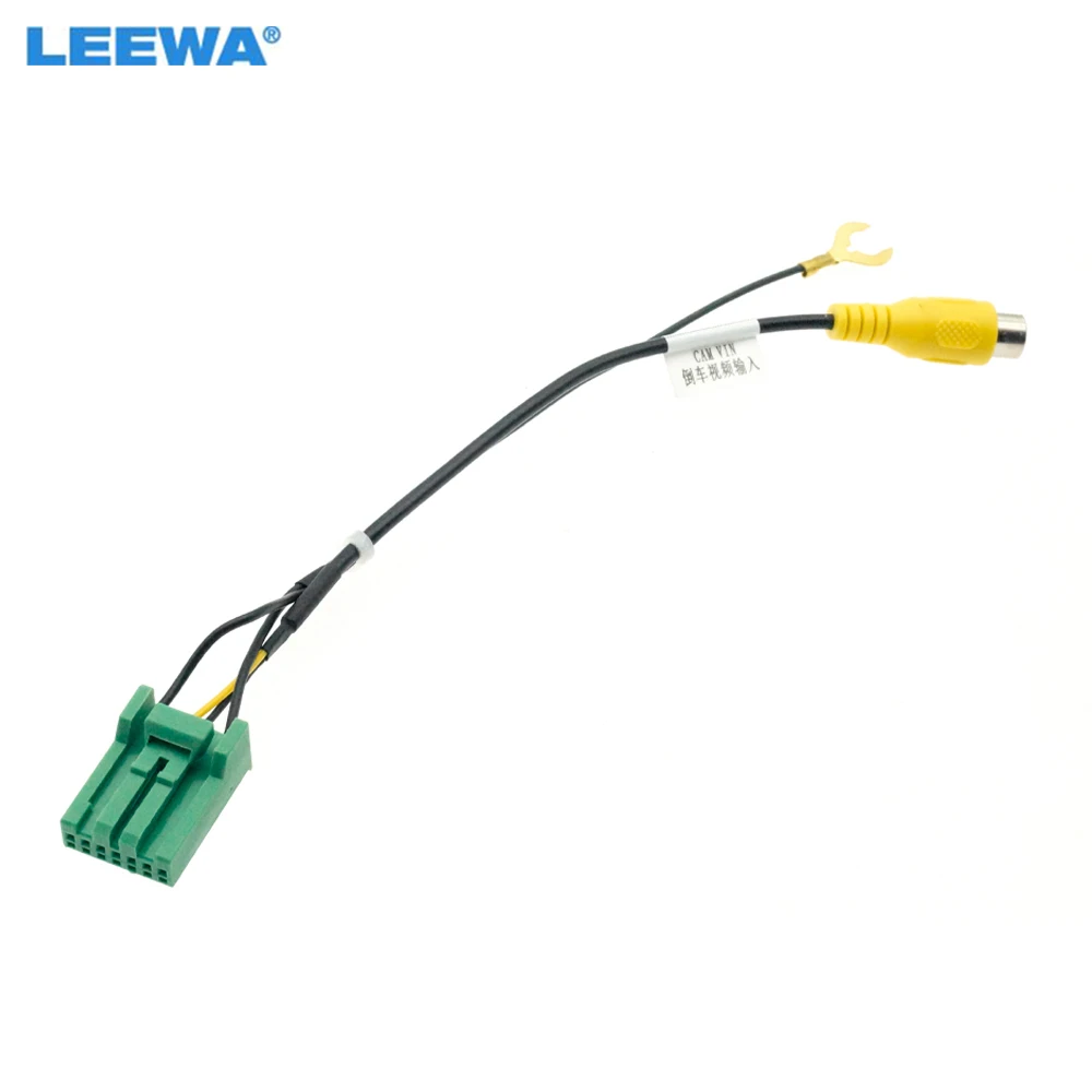 LEEWA Camera Input Cable To 2VNO Radio Adaptor For Honda CR-V(07-11)/Accord(03-08) OEM Screen With 7 Pin Connector