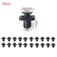 20Pcs Mudguard Clip Car Rivet Fastener Bumper Clip Retainer Screw 91514-TG1-T01 For Honda For HRV For Accord For Odyssey For CRV