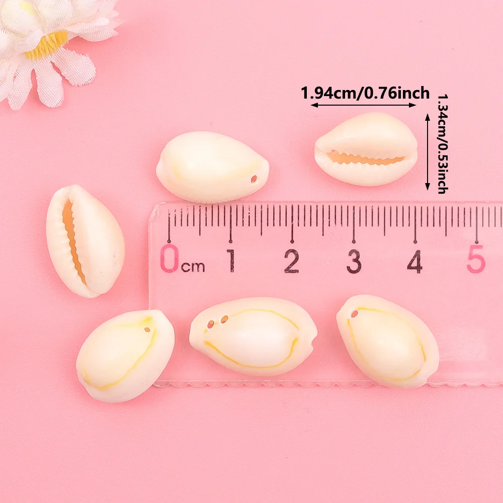 9/30/60pcs white shell shaped beads, can be used for DIY bracelet, necklace, jewelry making