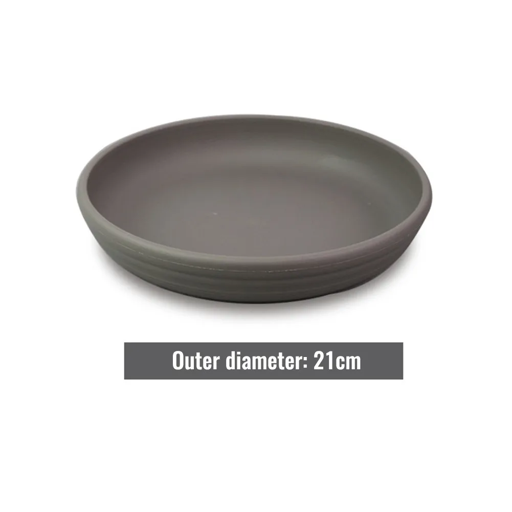 Round Succulent Plant Flower Pot Saucer Tray for Indoor Outdoor Garden Decor Use with Breathable Water Saving Design