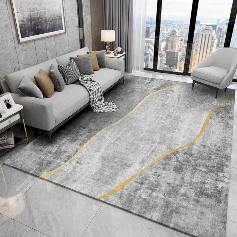 VIKAMA Modern Geometric Abstract Area Carpet Anti slip Washable Large Carpet Soft Indoor Carpet Living Room Home Decoration