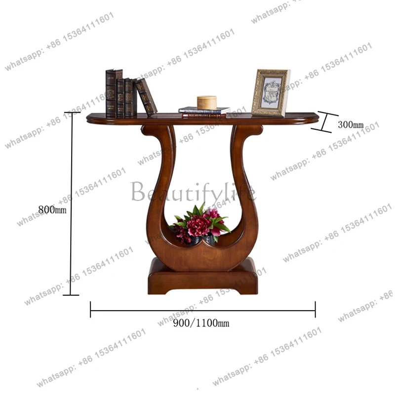 Vintage Classic Console Table Beauty Design Luxury Premium Console Table Storage Drawer
