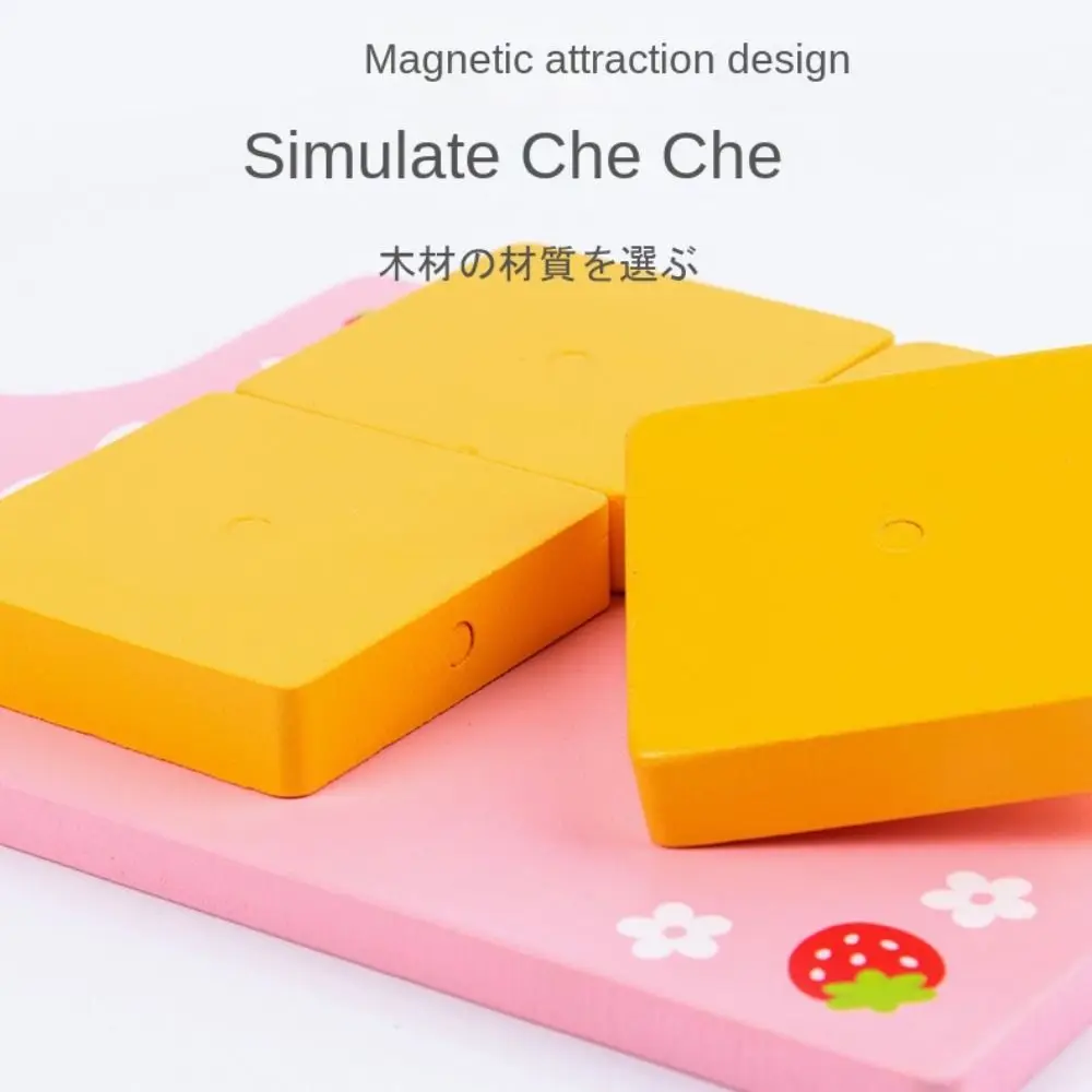 Gâteau de Simulation en bois Design fraise, modèle Tteokbokki, Double gâteau d'anniversaire, jeu de Simulation, nourriture de cuisine