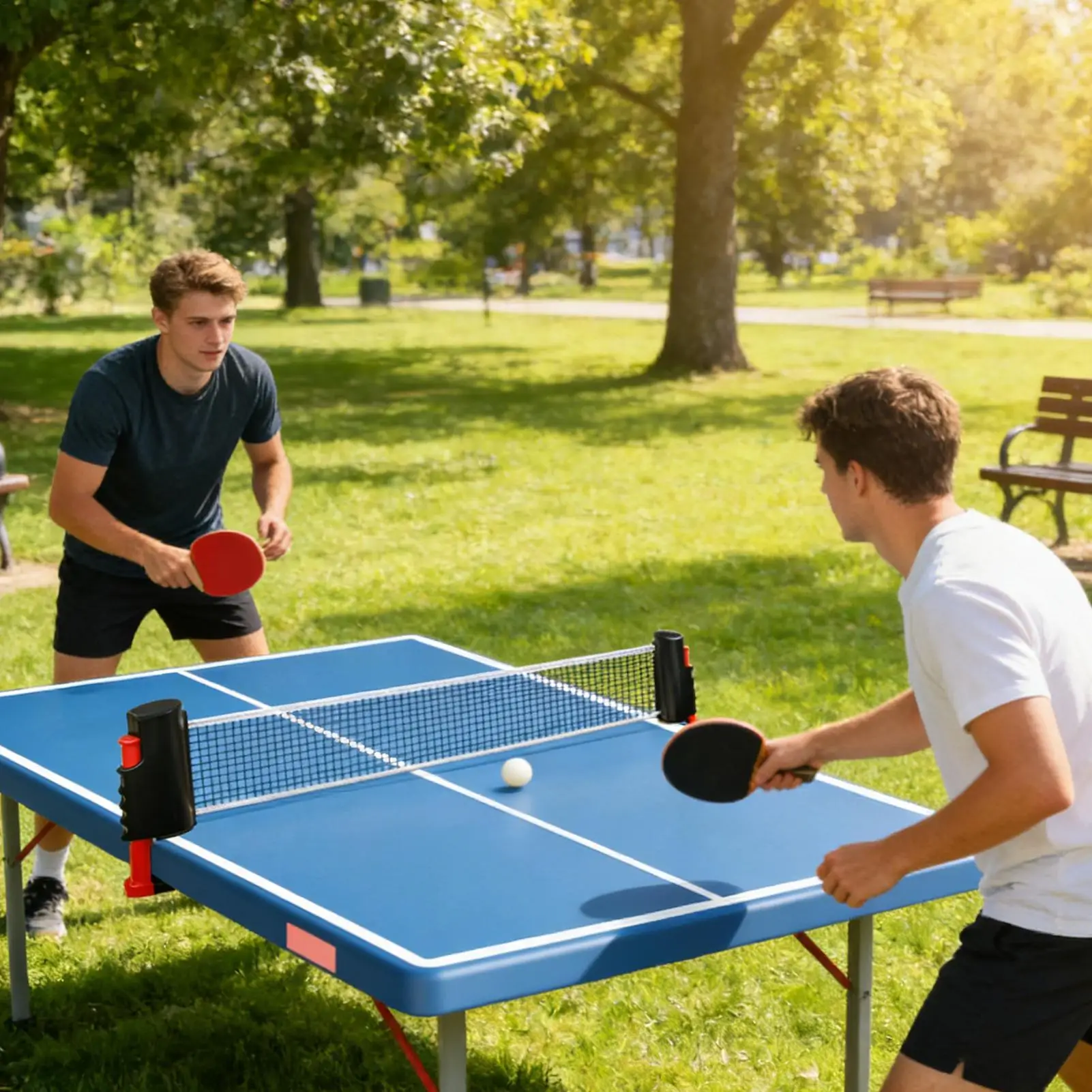 Table Tennis Net Retractable Retractable Equipment Adjustable Tennis Net And Post For Home Indoor Practice Training Game Play