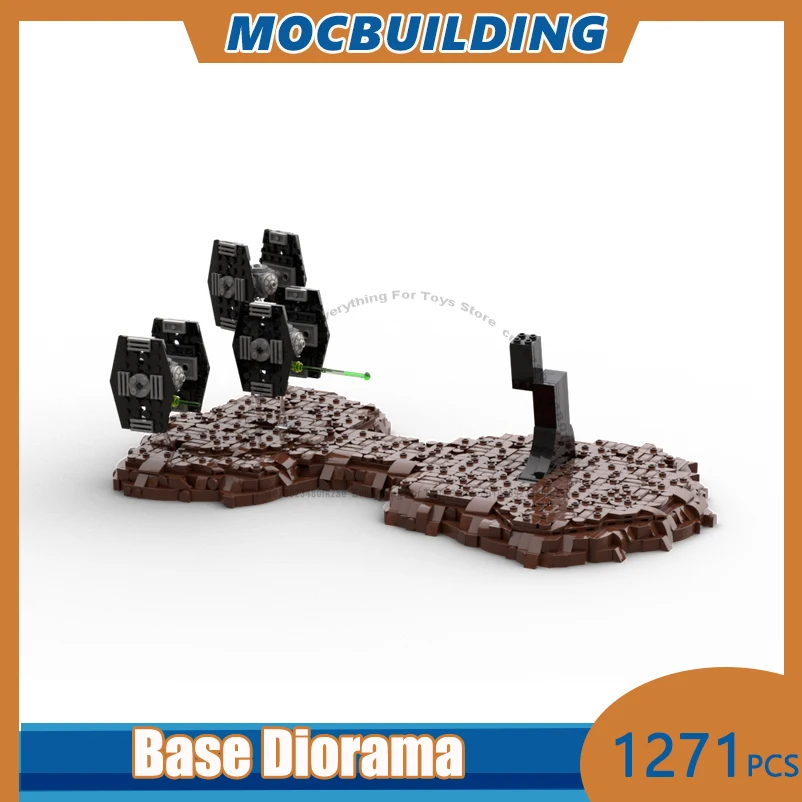 

Alternate Base Diorama MOC Building Blocks Space Display DIY Assemble Bricks Collection Creative Educational Toys Gifts 1271PCS