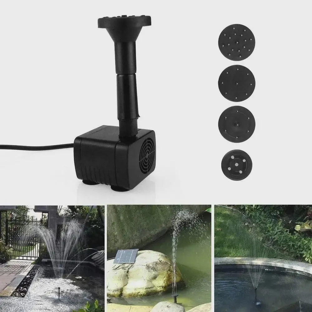 1.4W Solar Powered Water Pump with Tempered Glass Panel for Long Life in For Gardens Bird Baths and Small Ponds
