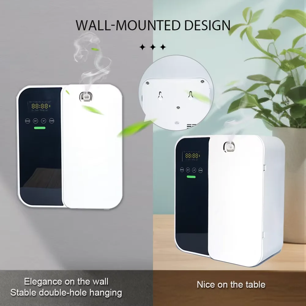 Hotel Aroma Diffuser Machine Wall Mounted Room Fragrance Diffuser Bluetooth Electric Smell Distributor Electric Smell for Home