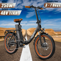 Onesport OT16-2 Folding Electric Bicycle 250W Motor 48V15.6Ah Lithium Battery Electric Bike 20-inch Tire City Road Travel E-Bike