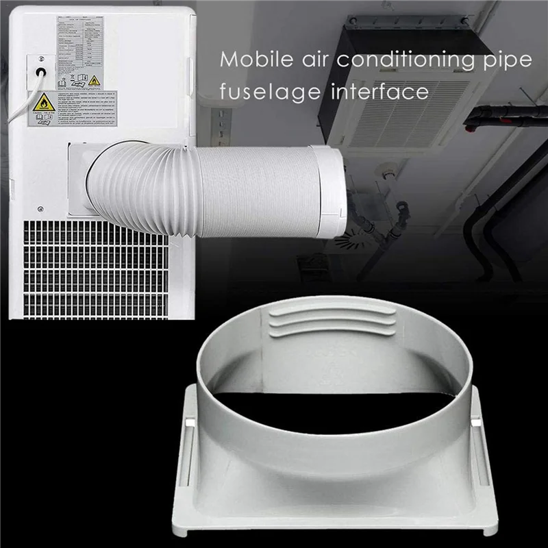 ABJN-5X Air Conditioner Exhaust Hose Interface, Portable Home Mobile Air Conditioner Body Fitting Connector, Square 15Cm