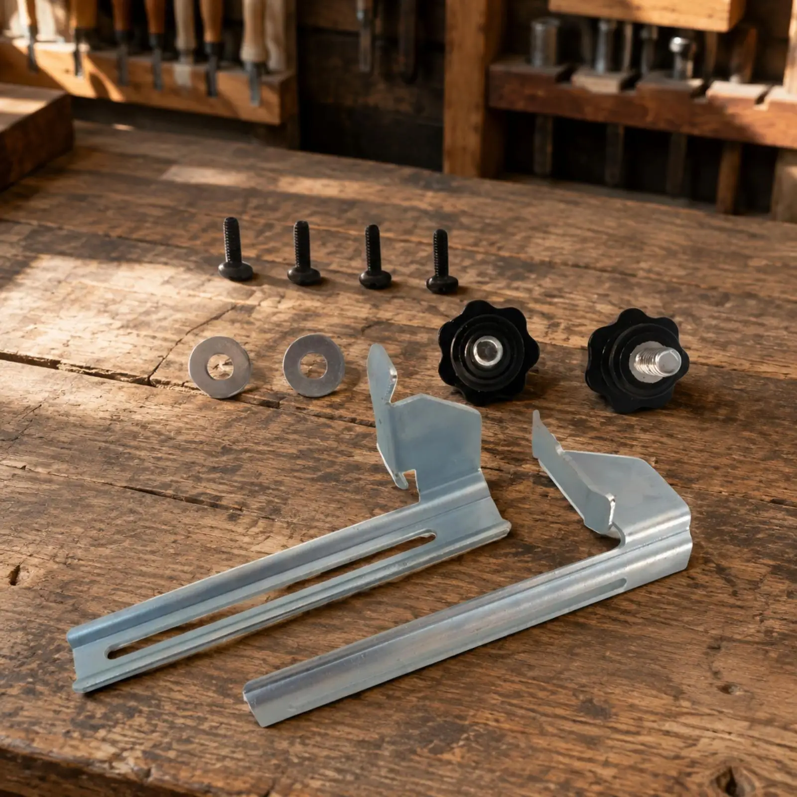 DW7084 Miter Fence Block Block Kit Repeatable Miter Fence Block Block Tool Kit with Guide Tracks Metal for Woodworkers, Trim
