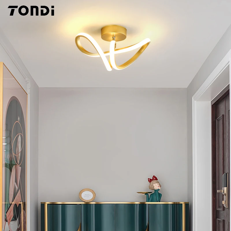 New Modern LED Ceiling Light Simple Balcony Crossing Light Home Corridor Porch Channel Ceiling Light Nordic Wind Cloakroom Light