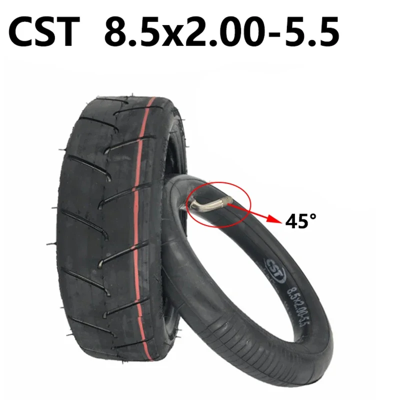 CST 8.5x2.00-5.5 Tire Inner Tube 45 90 Valve Degree Fits 8.5 Inch Electric Scooter INOKIM Night Series Scooter