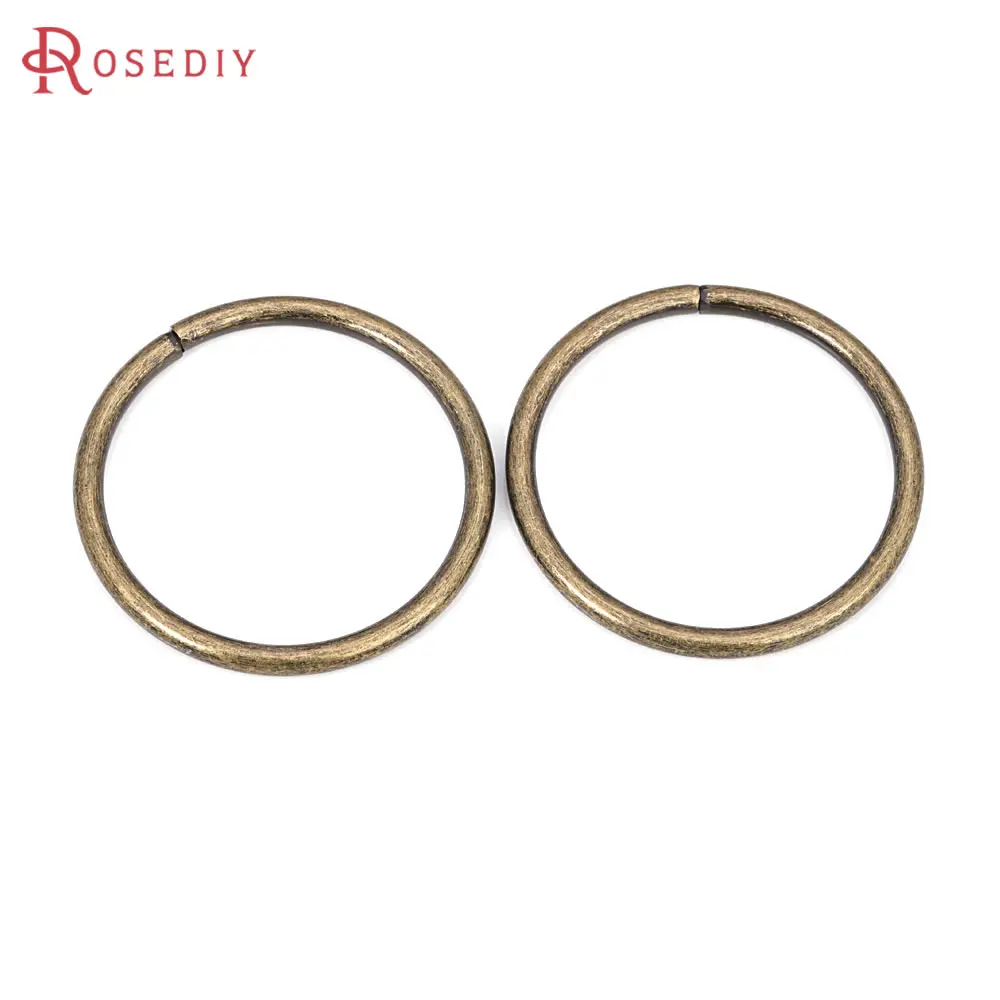 Diameter 40MM 10PCS Antique Bronze Iron Big Jump Rings Split Rings Diy Jewelry Making Supplies Necklace Connect Accessories