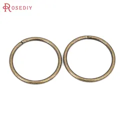 Diameter 40MM 10PCS Antique Bronze Iron Big Jump Rings Split Rings Diy Jewelry Making Supplies Necklace Connect Accessories