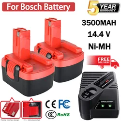 For Bosch 3500mAH 14.4V BAT038 Battery 32614, BAT040, BAT140, PSR 14.4VE-2, GSR 14.4 V, GDS , 35614,BAT041 Battery Power Tool