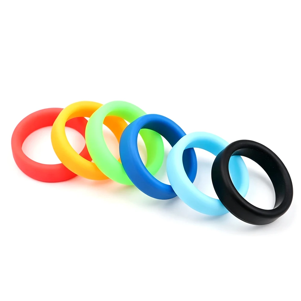 Silicone Cock Ring Male Bondage Penis Ring Soft Silicone Delay Ring for Men 6 Colors Available Physical Stamina Control Adult