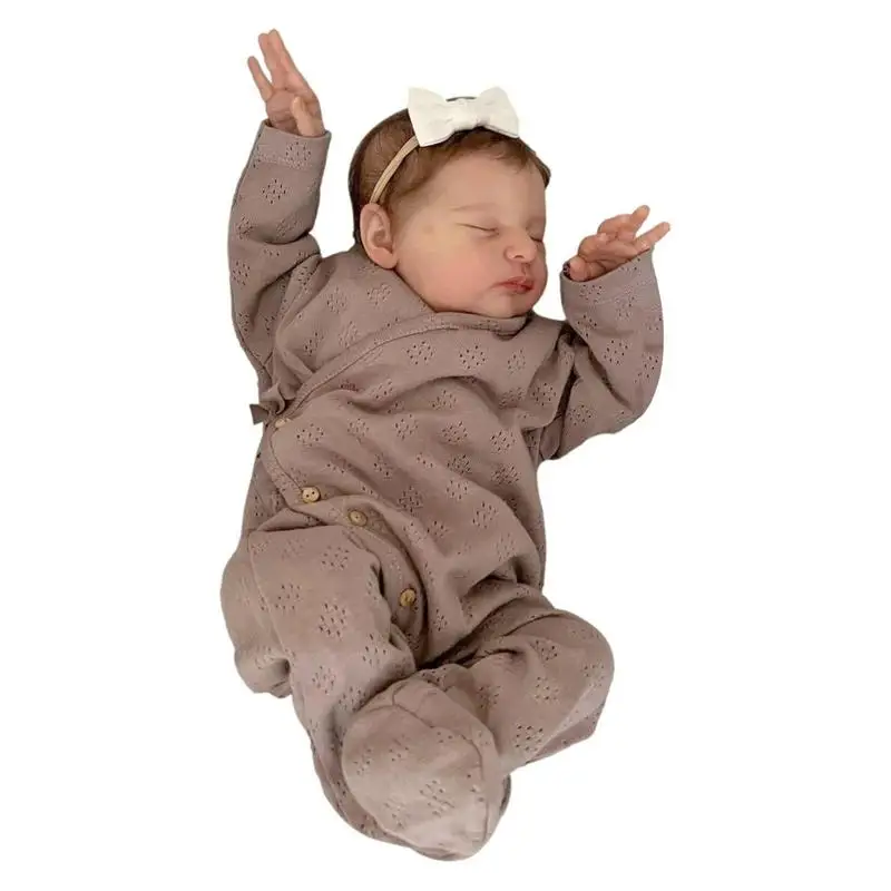 

19inch Silicone Sleeping Reborn Doll High-quality Realistic Newborn Life-like Baby Doll Assembled Reborn Doll Gift Toy For Girls