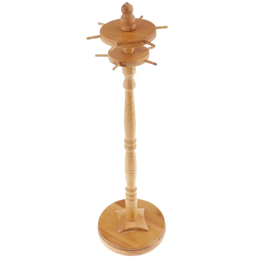 Chinese Hanger, Solid Wood Brush Stand Rack Hanger with 11 Pins,