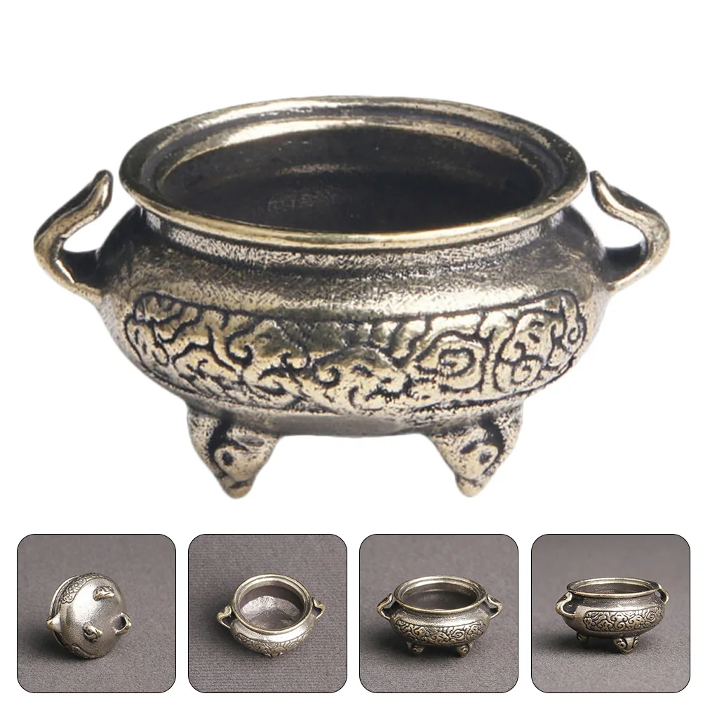 Incense Burner Vintage Censer Hollow Out Metal Aromatherapy Home Decor Elegant Ornament Retro Style Portable Lightweight Desk