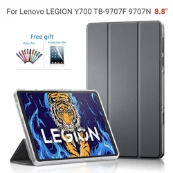 Étui intelligent magnétique ultra fin pour tablette de jeu, Lenovo LEGION Y700 2022, 2023 pouces, réveil automatique, 8.8