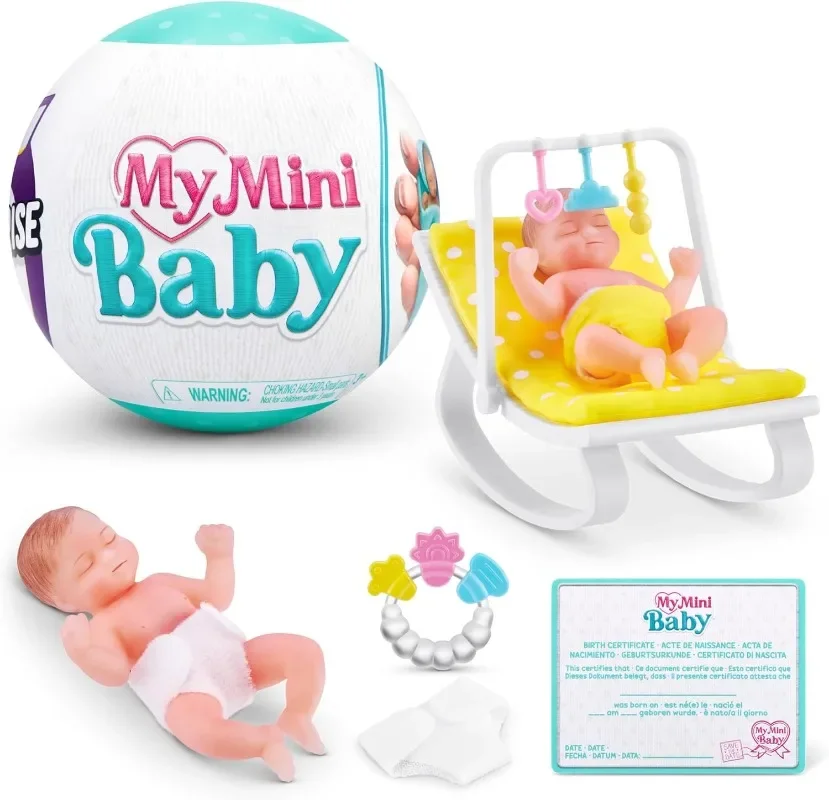 Nieuwe Verrassing Pop Zuru 5 Verrassing 77548 Serie 1 Mijn Mini Baby Vakantie Cadeau Voor Kinderen