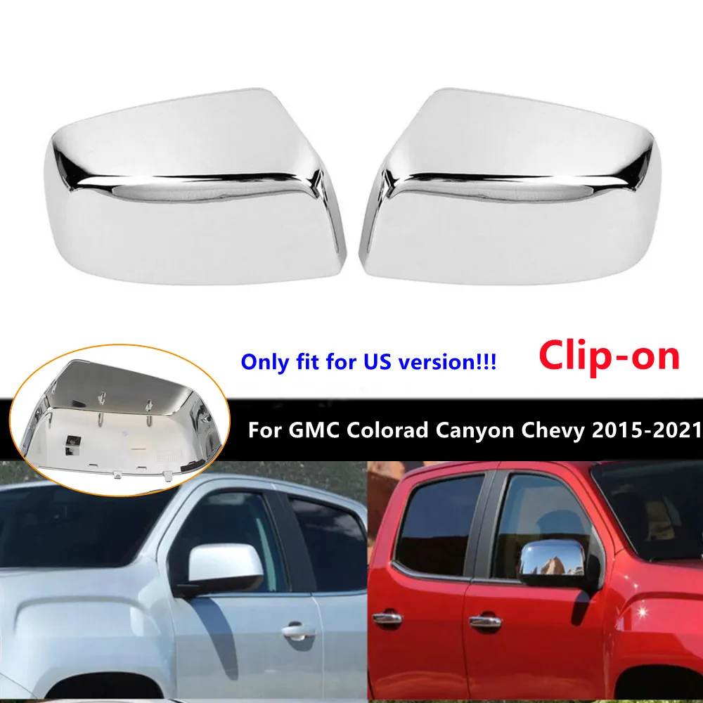 For US Version GMC Colorad Canyon Chevy 2015-2021 Car Replacement Rearview Side Mirror Cover Wing Cap Door Housing Shell Trim