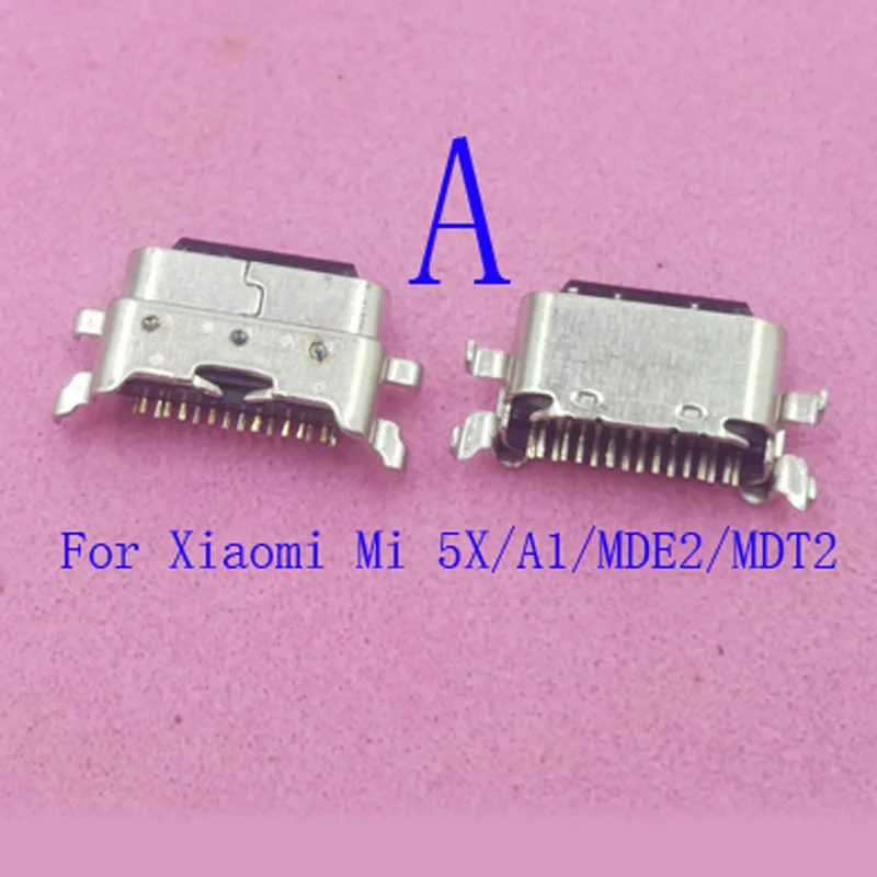 10-100 قطعة شاحن يو اس بي جهاز شحن موصل التوصيل ل Xiaomi MDE2 6X Mi Play 5X A1 Redmi 6A 6 Pro 7A 5 Plus A2 Lite 7 6Pro MDT2 #1